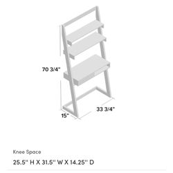 Leaning Modern Desk. 33.75”