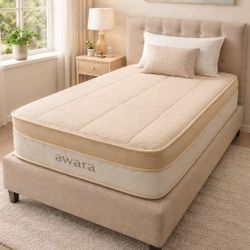 Awara Natural Hybrid Mattress,size Twin,price $270/Colchón híbrido natural Awara, tamaño individual