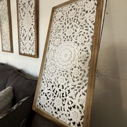 BOHO HEAVY  Wall Decor Take All Moving !!  All 4 In Total ! 