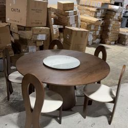 Mid-Century Modern Dining Table Set 5 $780