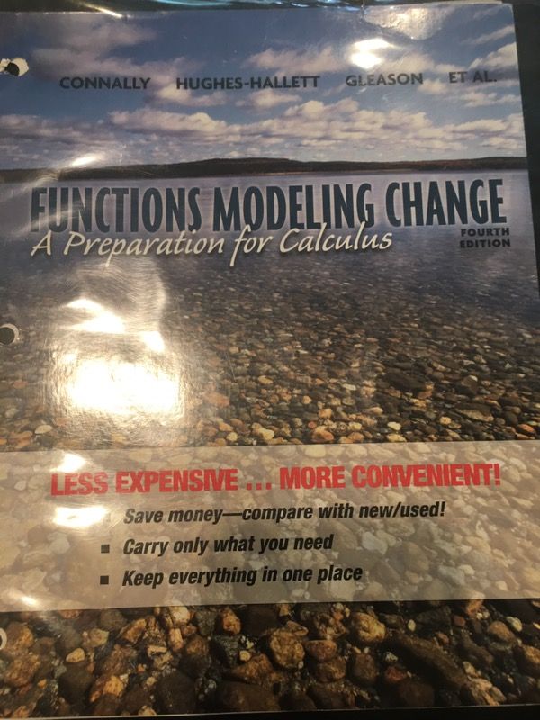 Pre-calculus book Author:Connally, Hughes-hallet, Gleason