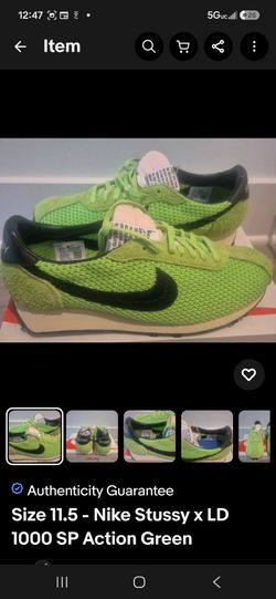 Size 11.5 - Nike Stussy x LD 1000 SP Action Green