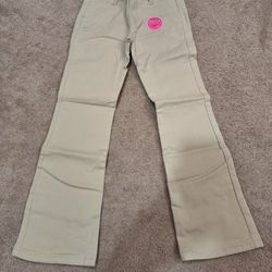 CHILDREN'S PLACE KHAKI BOOTCUT UNIFORM PANTS 
