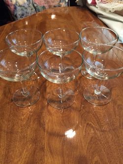 Champagne and wine glasses.