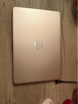 Hp laptop rose gold.