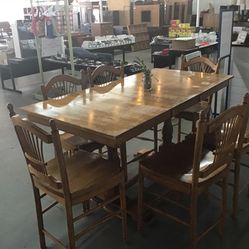 Tall Dining Table With 5 Chairs