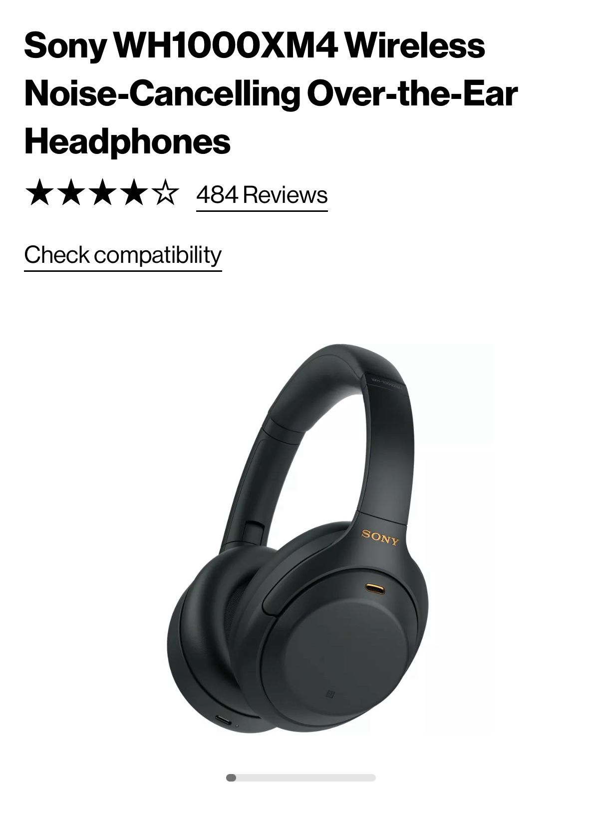 Sony WH-1000XM4 headphones
