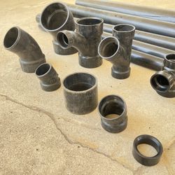 Assorted ABS pipe And Fittings.  
