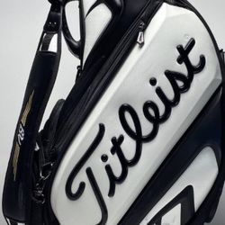 Titleist Vokey Design Staff Bag Black Gold 6-Way Divide Single Strap Golf Bag