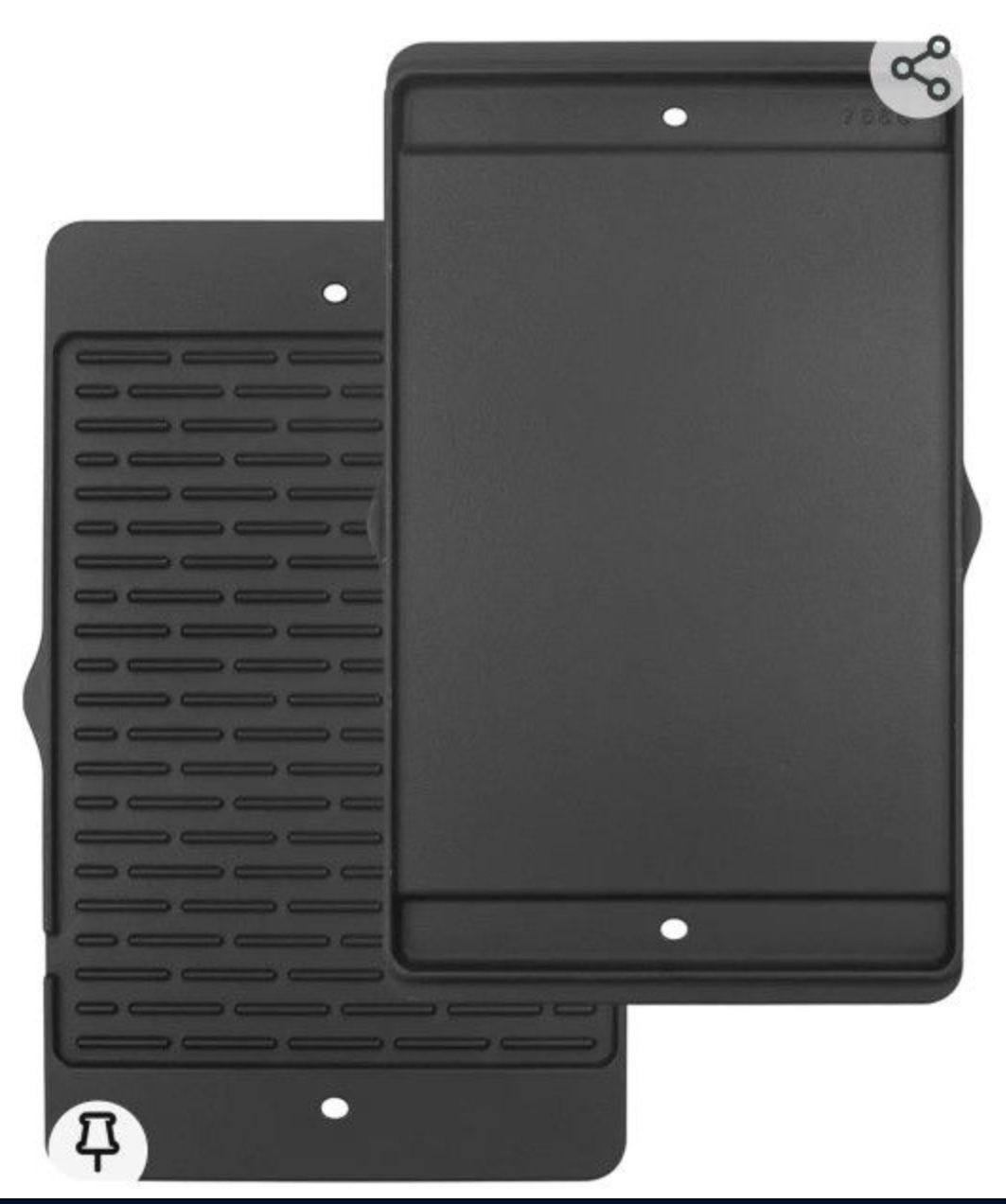 7566 Cast Iron Grill Griddle for Weber Genesis 300 Series Gas Grills, Griddle Accessories for Weber Genesis 