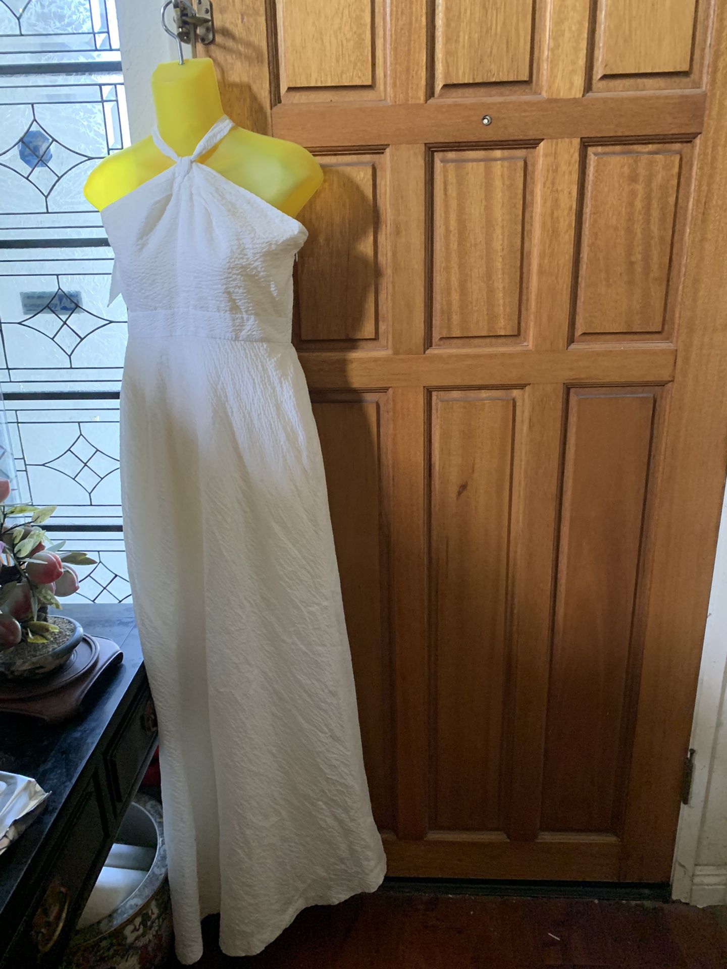 J. Crew  Aubrey Wedding maxi Dress bridal embossed cotton  SZ:8