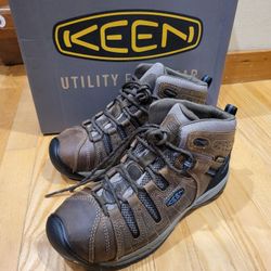 KEEN Utility Men's Flint 2 Mid Height Steel Toe Waterproof Construction Shoe 7.5 EE