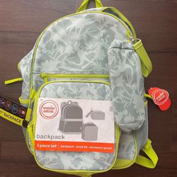 New Backpack , 3 Piece Set