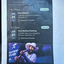Post Malone Tickets Section N Row 14 Seat 15, 16 