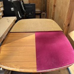 Extendable Wooden Table w/ Chairs