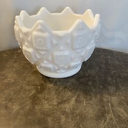 Westmoreland Old Quilt Milk Glass Bowl