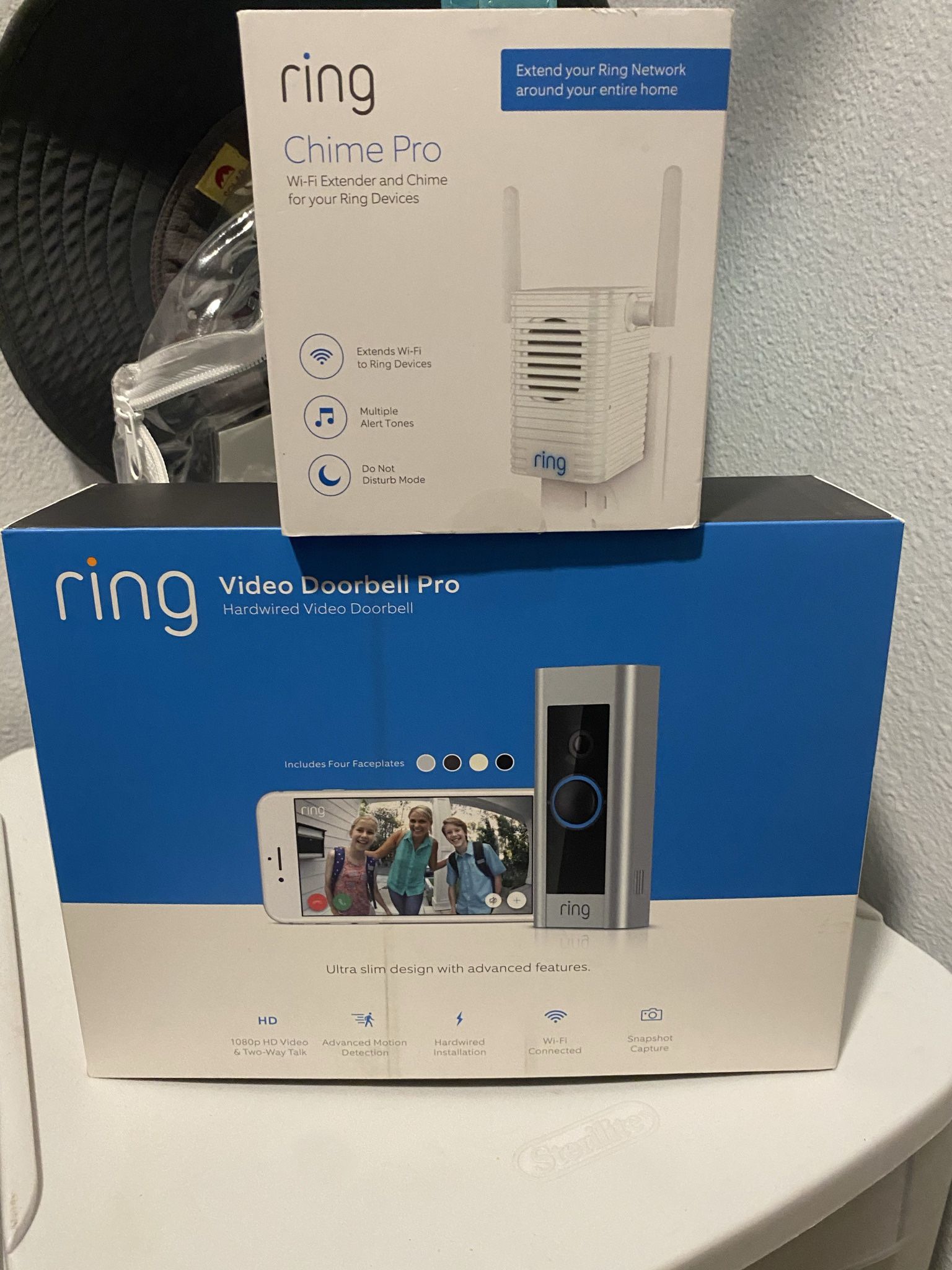 Ring Pro Video Doorbell With Chime Pro