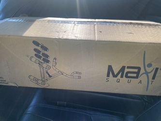 MaxiClimber Maxi Squat Machine - Patented Design Targets Glutes, Quads, Hamstrings, Core, & Abs for Low Impact Lower Body Workouts