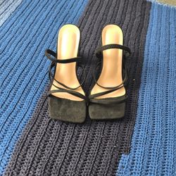 Women's Black Block Heels