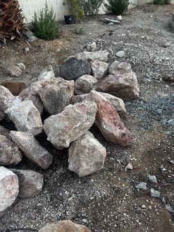 Piedra para decoración de jardín $20 cada una y medianas $15