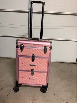 Glossy PINK heavy  Duty Makeup Trolley