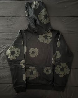 Denim Tears Cotton Wreath Hoodie Black Size M
