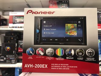 Pioneer avh-200 Bt car stereo system Bluetooth touchscreen system usb auxiliary am fm radio audio