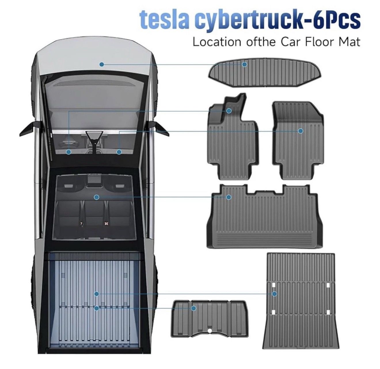 Cybertruck All Weather Mats