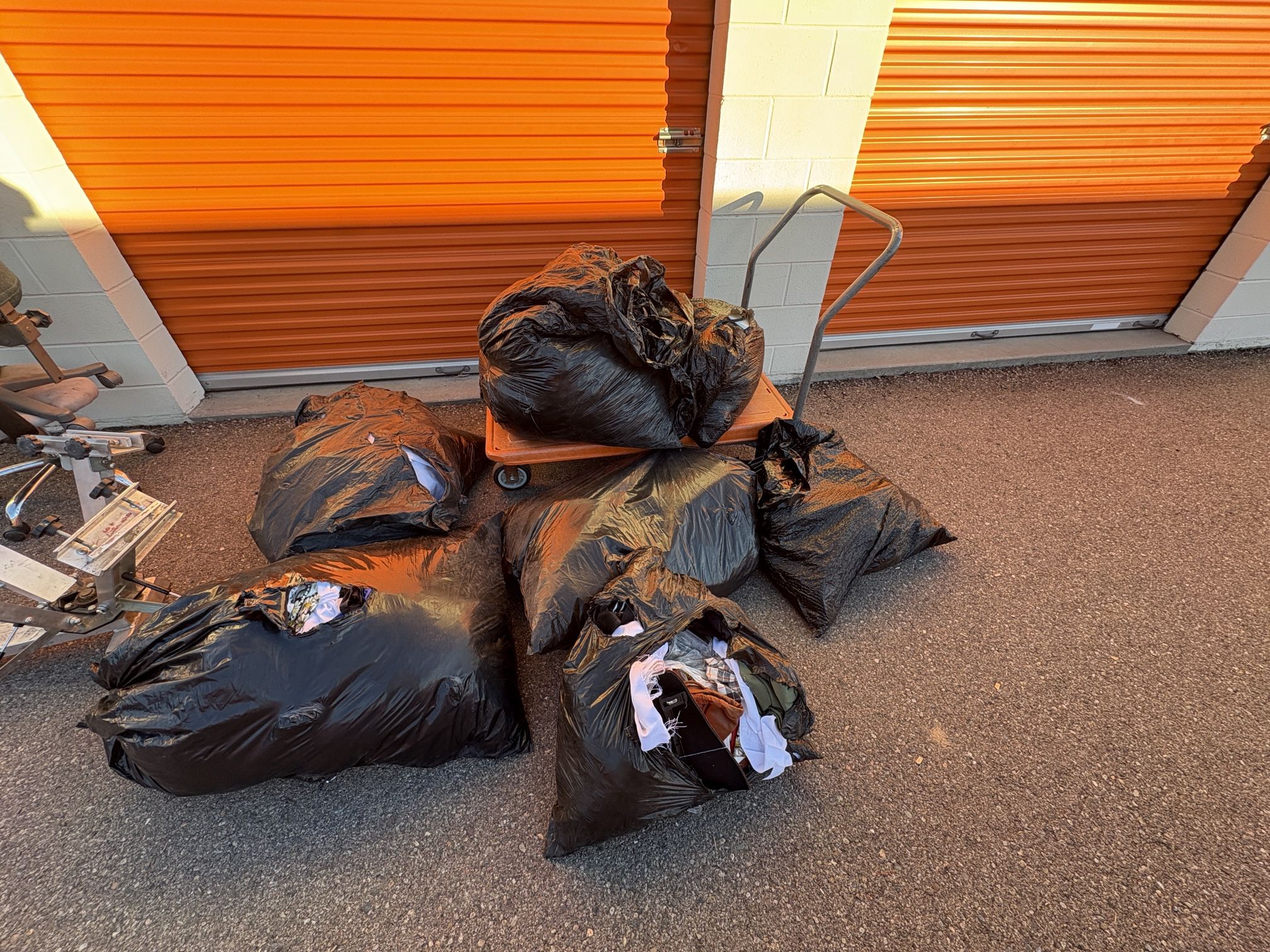 100+ pounds of clothing fabric - all materials - come and get it