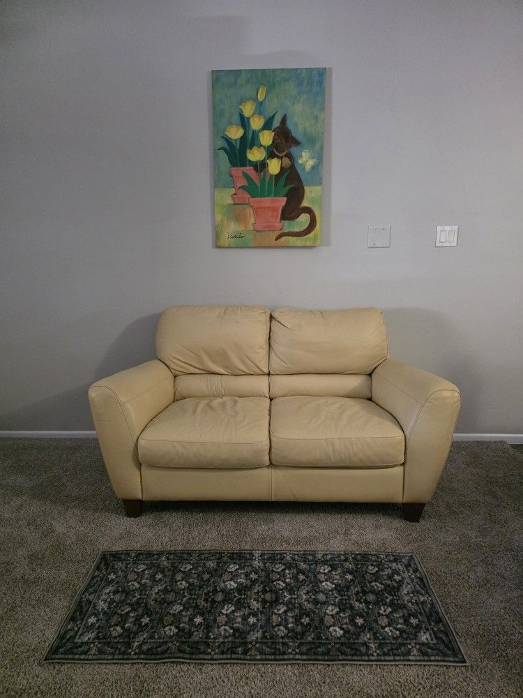 Butter Yellow Loveseat