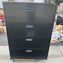 Multi-Use Black Metal Cabinet
