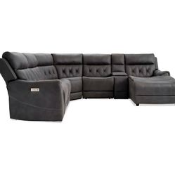 Sectional Reclining Grey Couch