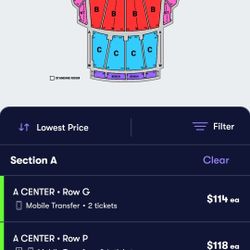 Interpol Tickets 10/30 Section A Row E