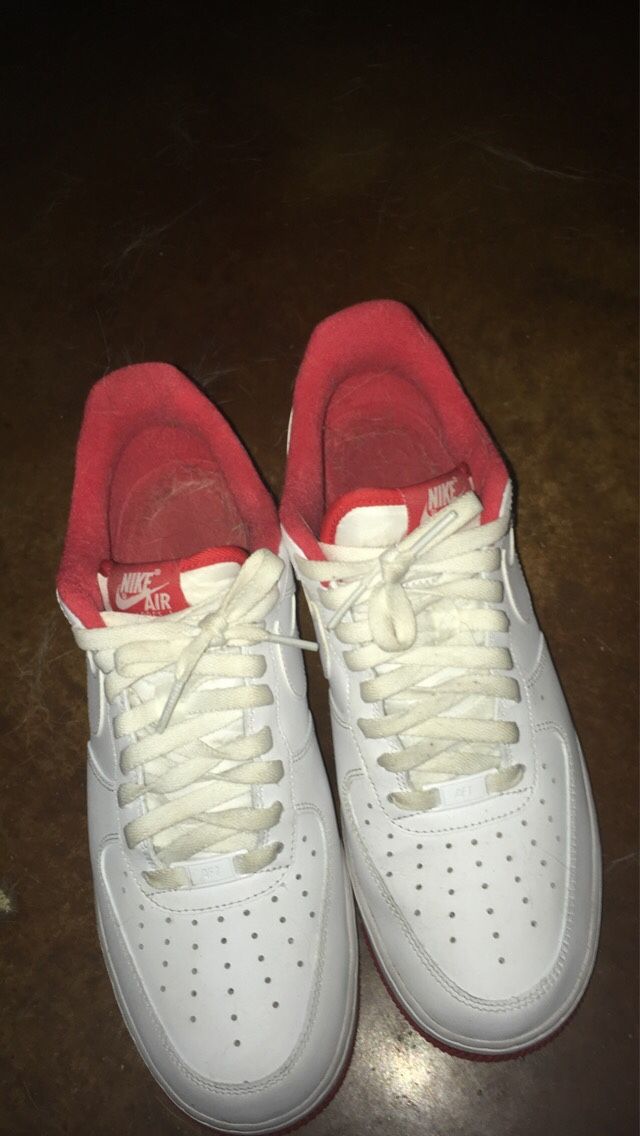 Red Bottom Air Force ones