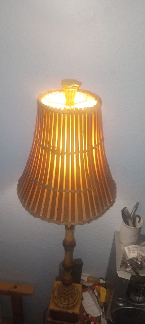 Vintage Bamboo Lamp