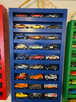 Matchbox Brand Cars and Display