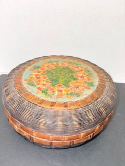 Vintage Chinese Sewing Basket