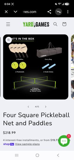 4- way Pickleball Set Brand New