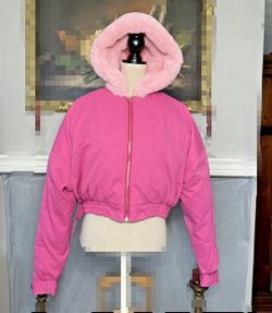 Pink puffer hoodie
