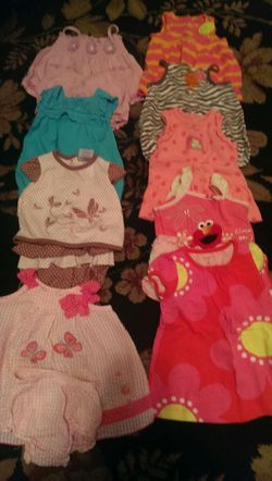 Baby girl sundresses size 6 mos