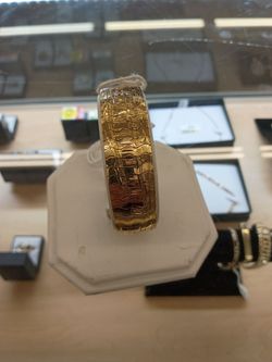 18k, 34.0g, mens gold bracelet