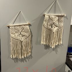 Set Of 5 Macrame Wall Hanging