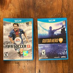 Wii U Guitar Hero & Fifa Soccer 13