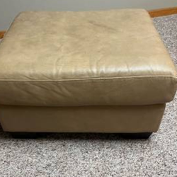 Nice leather ottoman