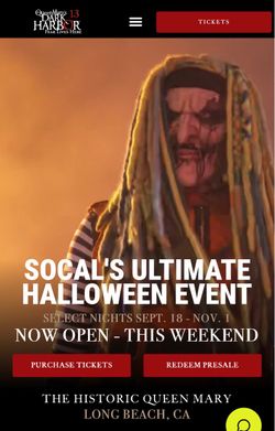 1 Dark Harbor fast pass10/9 only