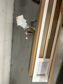 sliding glass dog door