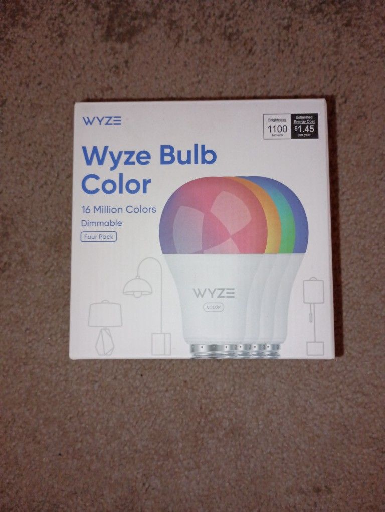Wyze Color Bulb Four Pack New