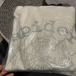 Sp5der Rhinestone White