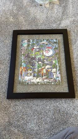 Framed Artwork - Japanese Cartoon