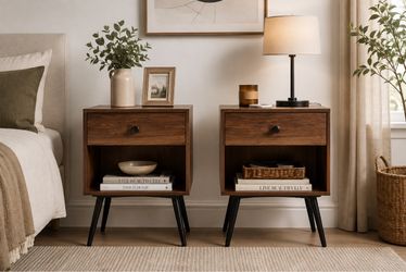 Modern Nightstand Pair | Brand New